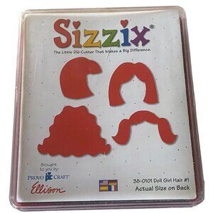 Sizzix Doll Girl Hair 1 Die For Crafting & Scrapbooking Provo Craft Ellison